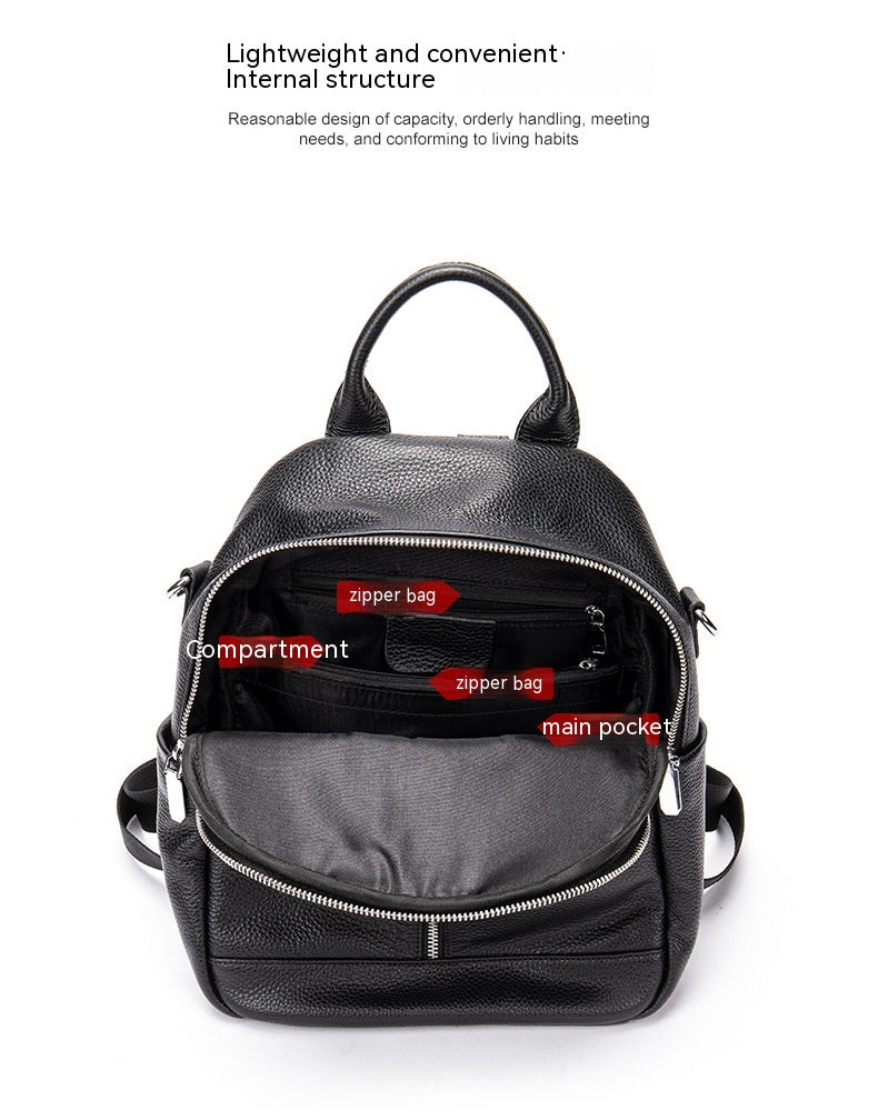 Fashion Leather One-Shoulder Backpack