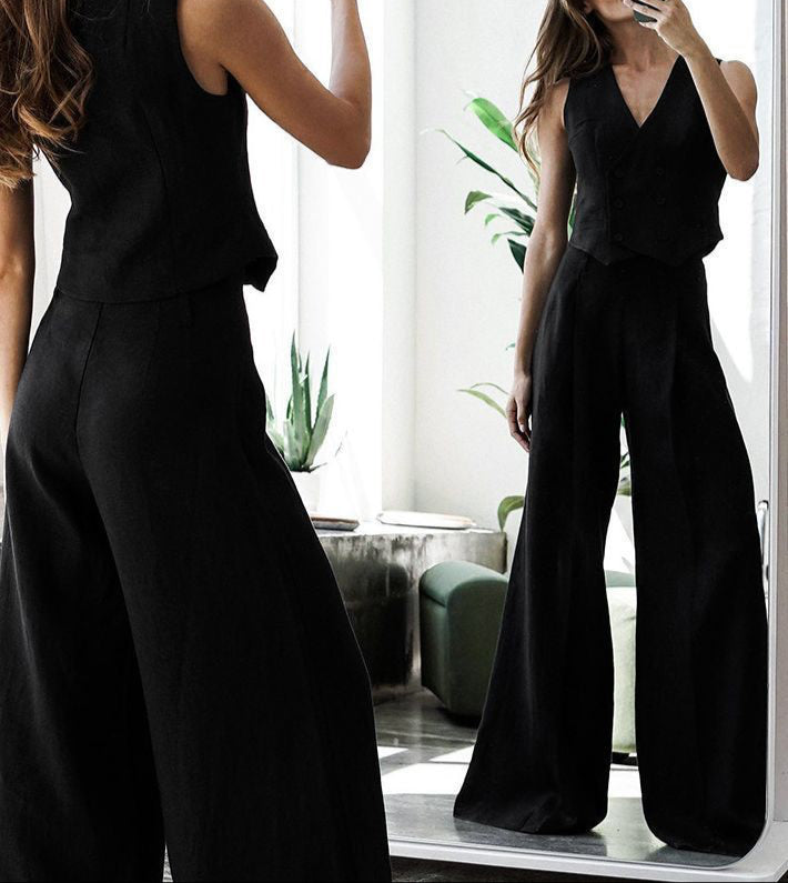 Fashion Vest Pants Suit