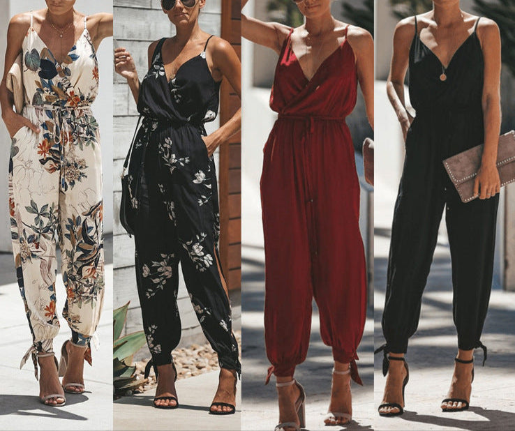 Fashion Backless Tether Jumpsuit