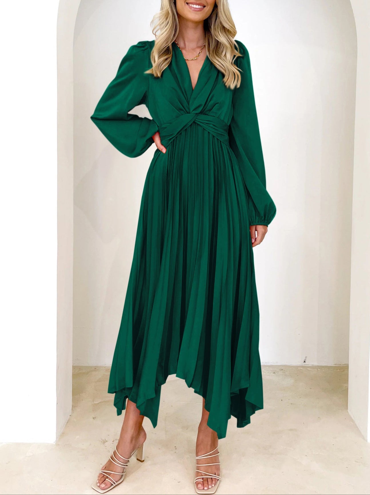 Fashion Irregular Long Sleeve Dress