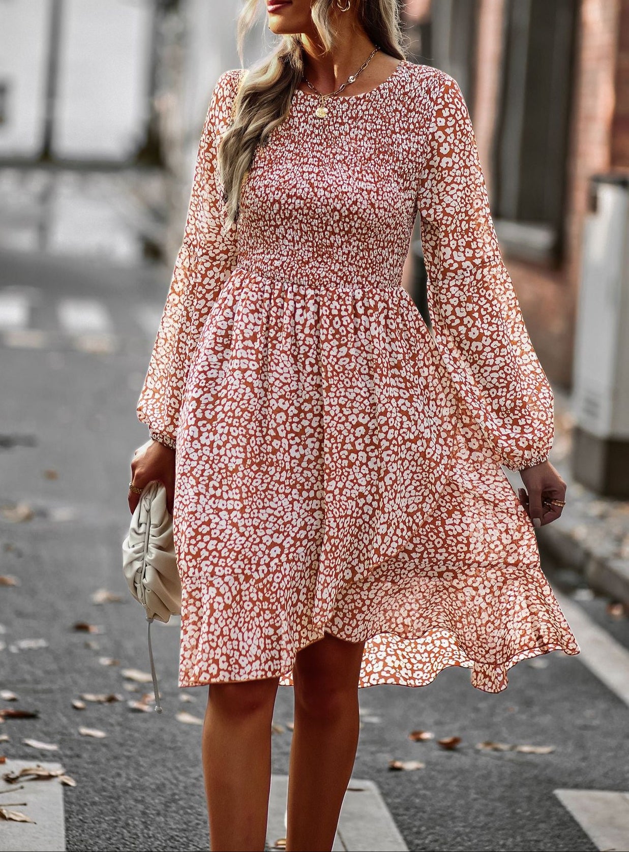 Fashion Round Neck Leisure Dress