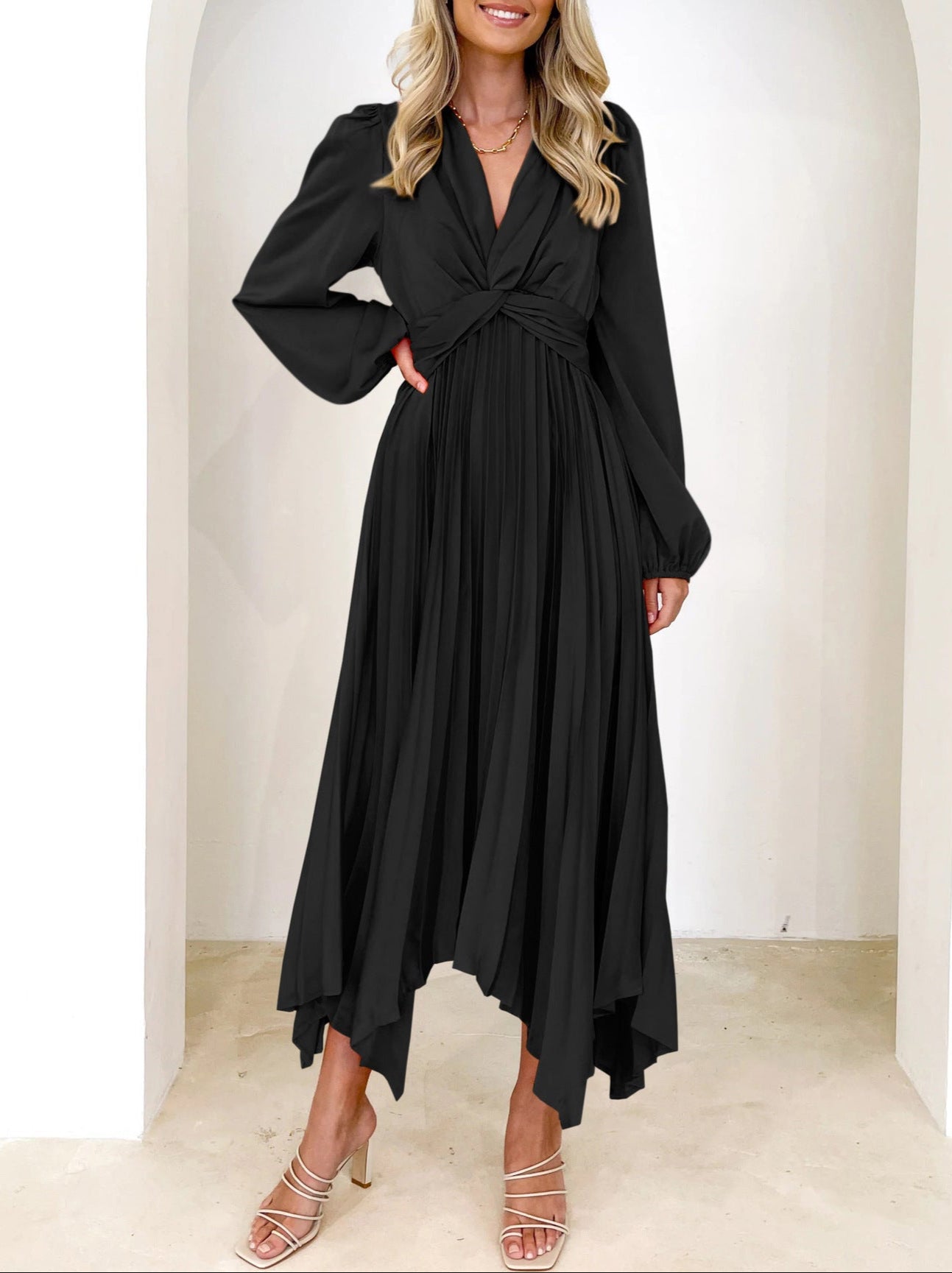 Fashion Irregular Long Sleeve Dress