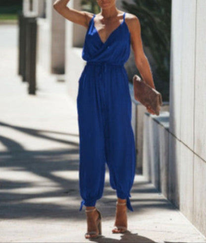 Fashion Backless Tether Jumpsuit