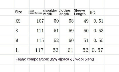 Fashion Loose Beige Turtleneck Sweater