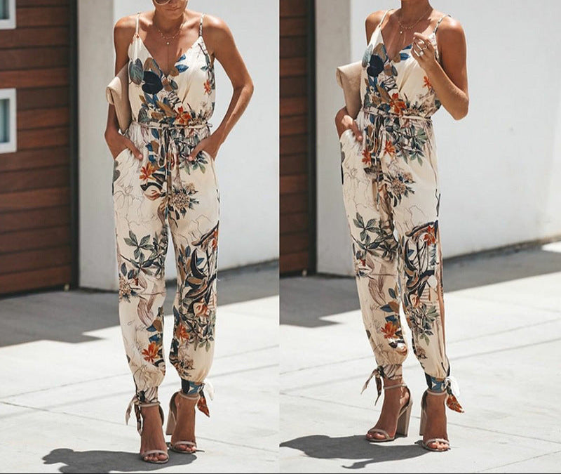 Fashion Backless Tether Jumpsuit