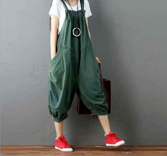 Fashion Casual Drop Crotch Jumpsuits