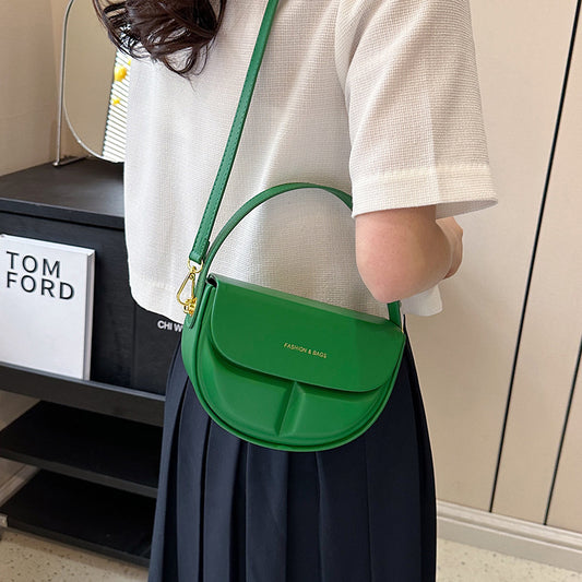 Fashion Advanced Texture Candy-Colored One-Shoulder Crossbody Handbag