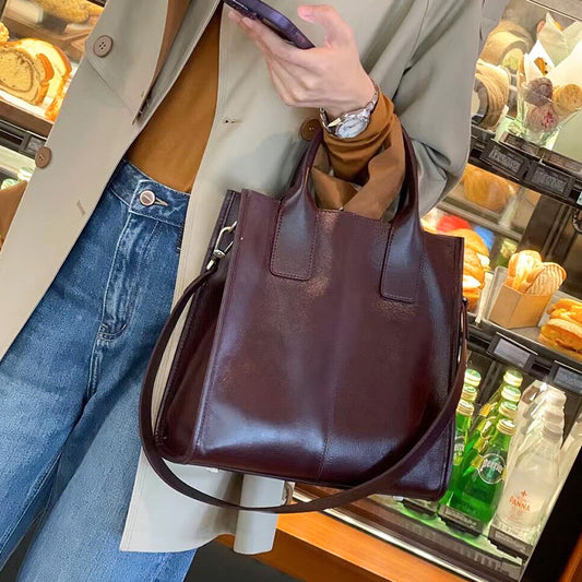 Fashion Genuine Leather Crossbody Handbag