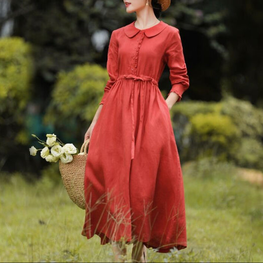 Fashion Ethnic Style Waist-Tight Dress