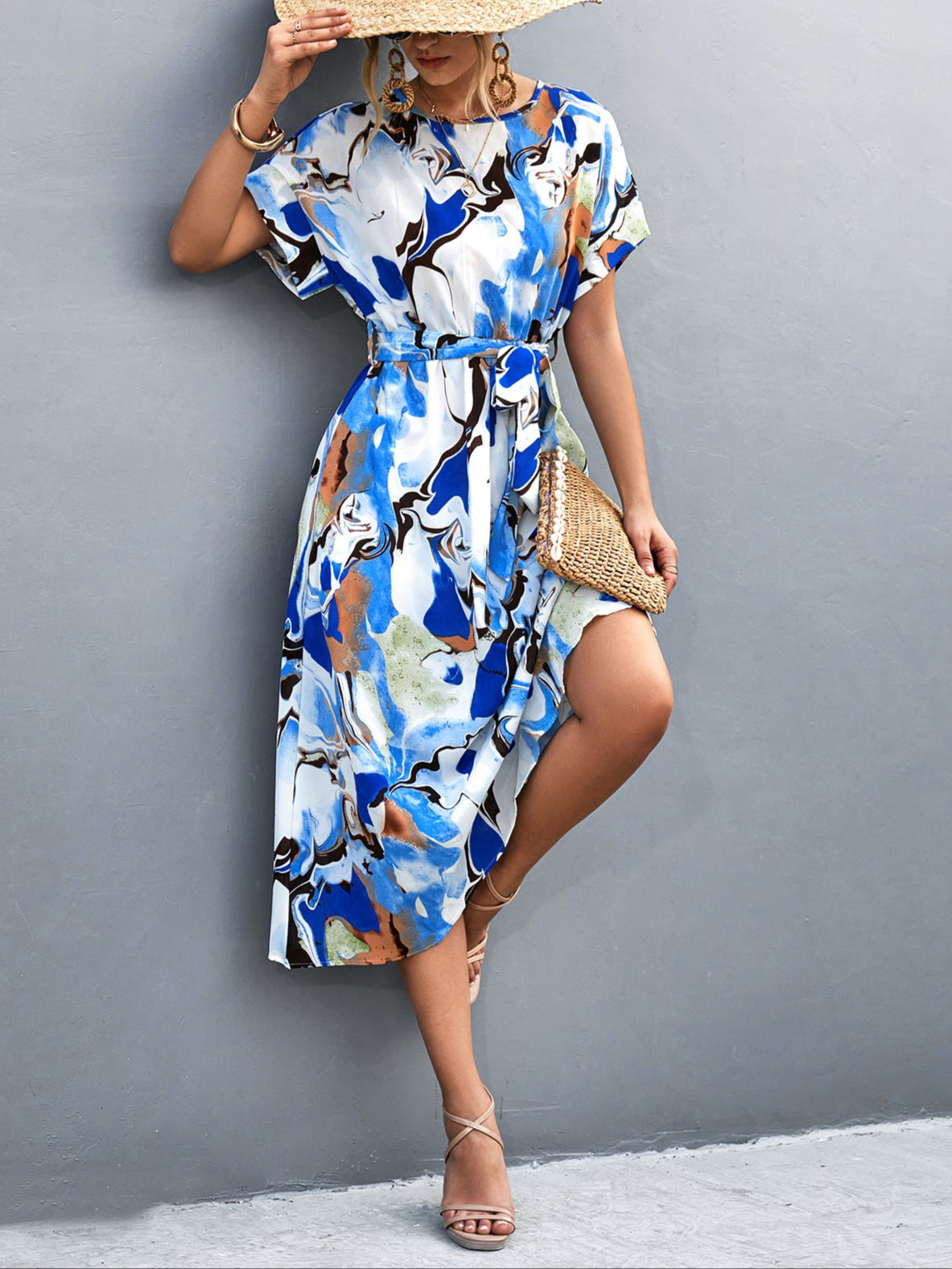 Fashion Backless Midi Dress