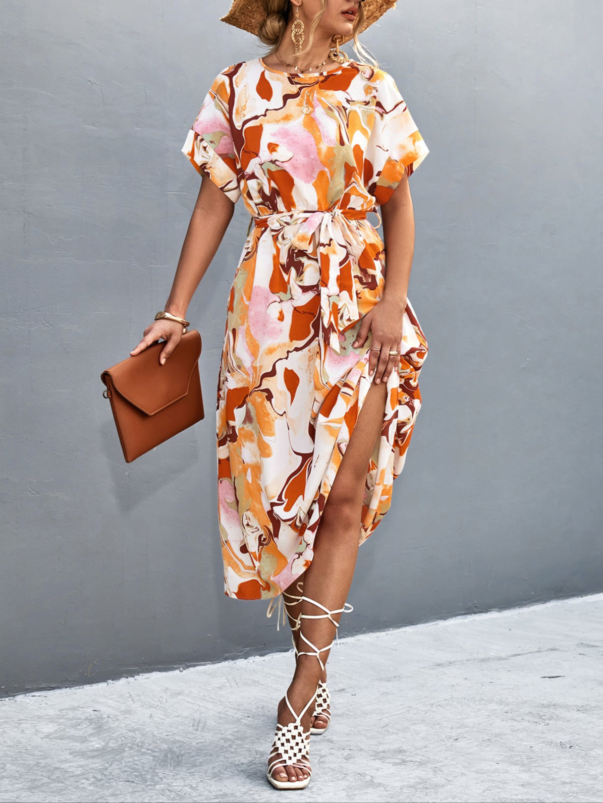 Fashion Backless Midi Dress