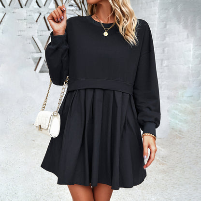 Fashion Contrast Color Dress