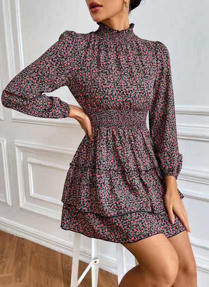 Fashion Temperament Leisure Floral Dress