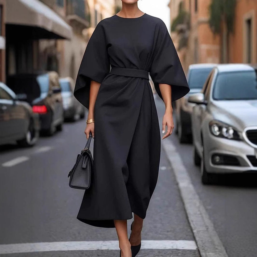 Fashion Waist-Tight High-End Elegant Dress