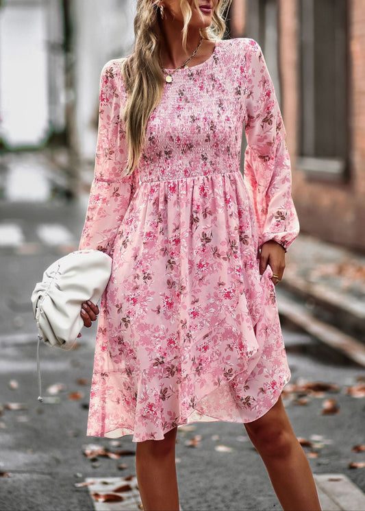 Fashion Round Neck Leisure Dress