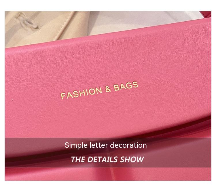 Fashion Advanced Texture Candy-Colored One-Shoulder Crossbody Handbag